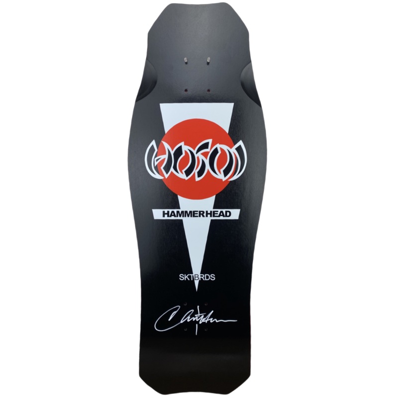 Hosoi OG Hammerhead “Double Take” Signed Black/Red Dip Deck 10.5″x31″