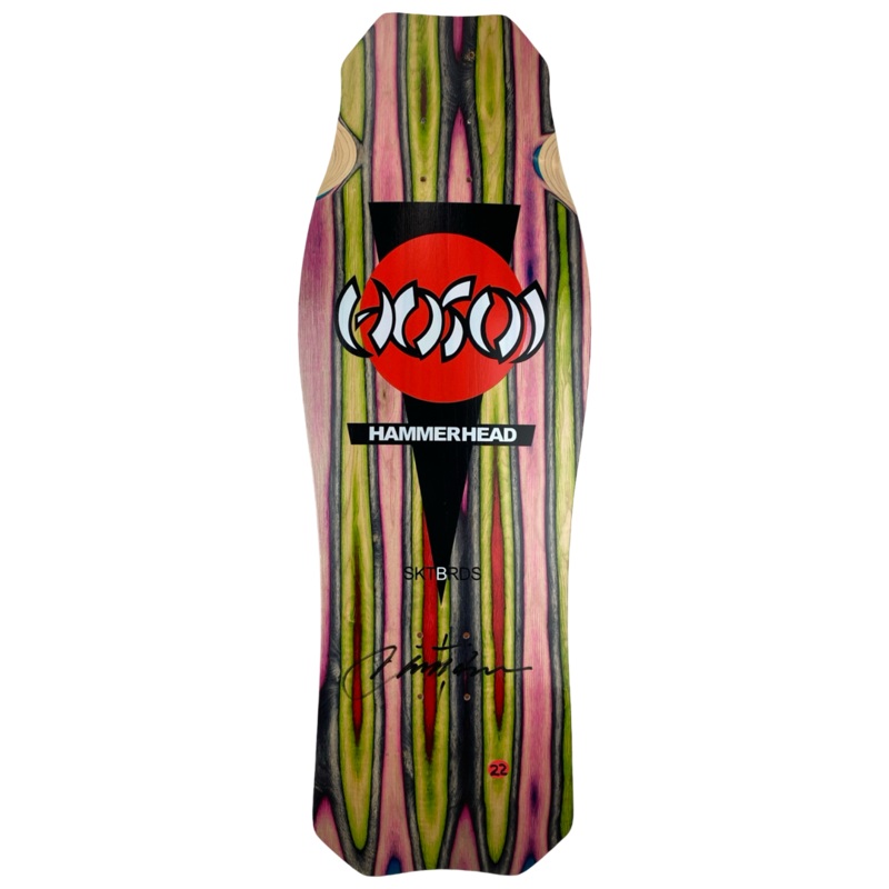 Hosoi Skateboards  O.G. Hammerhead Swirl Deck Signed #22  10.5″x31″