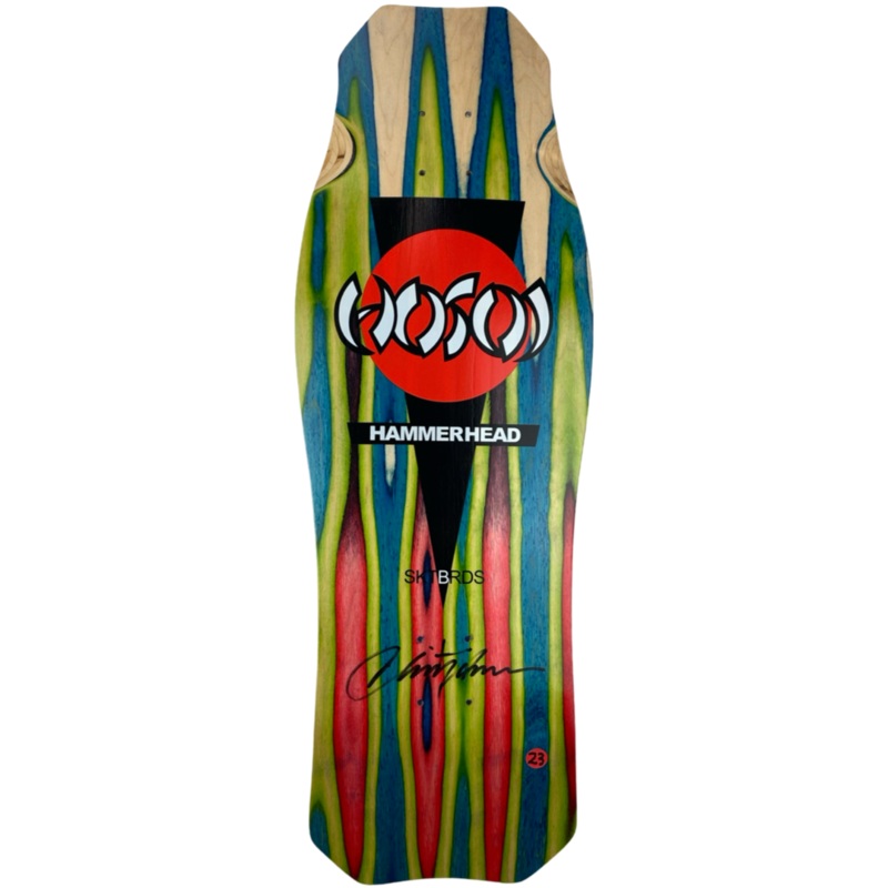 Hosoi Skateboards  O.G. Hammerhead Swirl Deck Signed #23  10.5″x31″