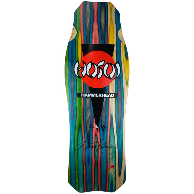 Hosoi Skateboards  O.G. Hammerhead Swirl Deck Signed #29  10.5″x31″