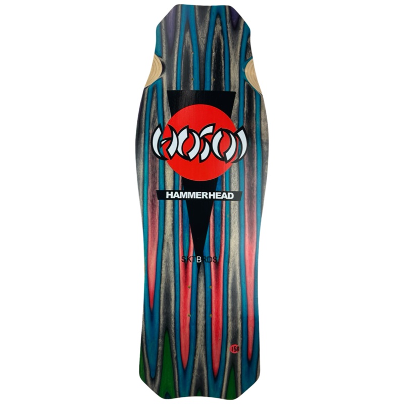 Hosoi Skateboards O.G. Hammerhead Swirl Limited Deck #158  10.5″x31″