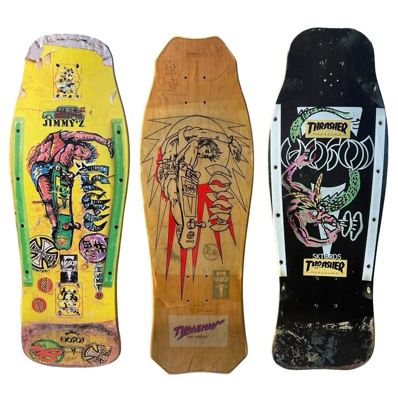 Hosoi Skateboards- Painted Air/Sketch Air/Dragon 3 Deck set