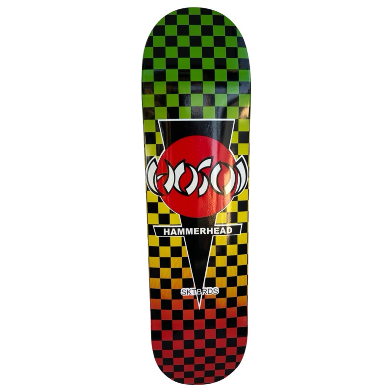 Hosoi Skateboards RASTA Checkerboard Popsicle Shape Deck 8″, 8.25″, 8.5″