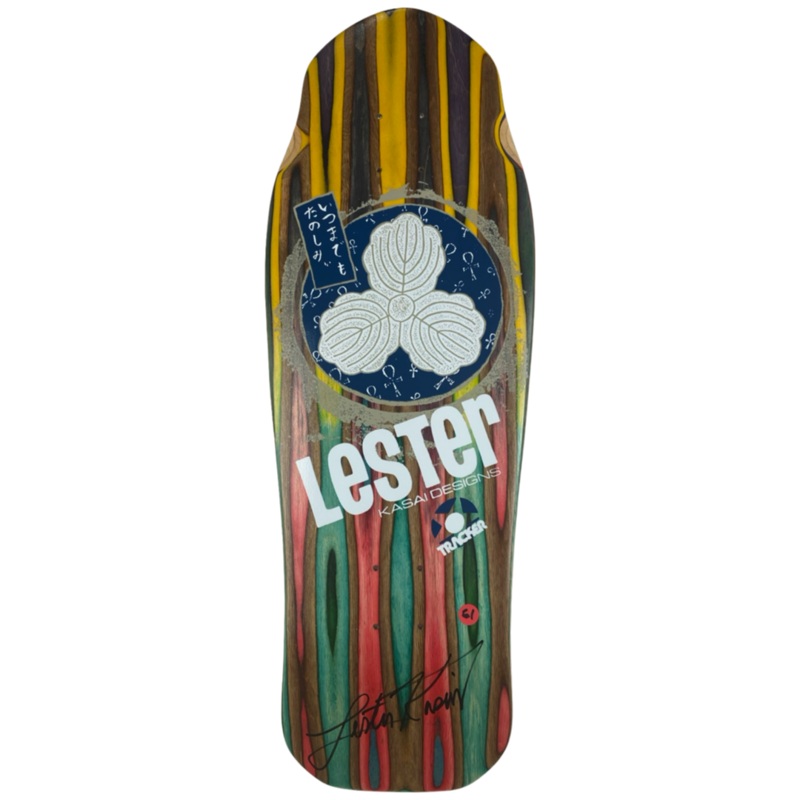 Tracker Lester Kasai Signed Oak Leaf Swirl -#61 Limited Deck – 10 3/8″ x 30.5″