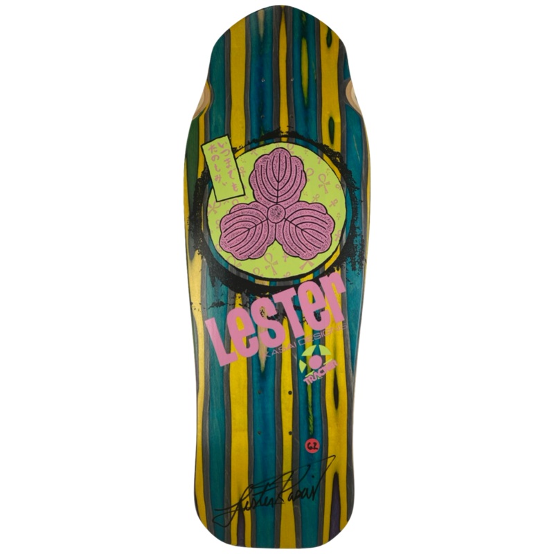 Tracker Lester Kasai Signed Oak Leaf Swirl -#62 Limited Deck – 10 3/8″ x 30.5″