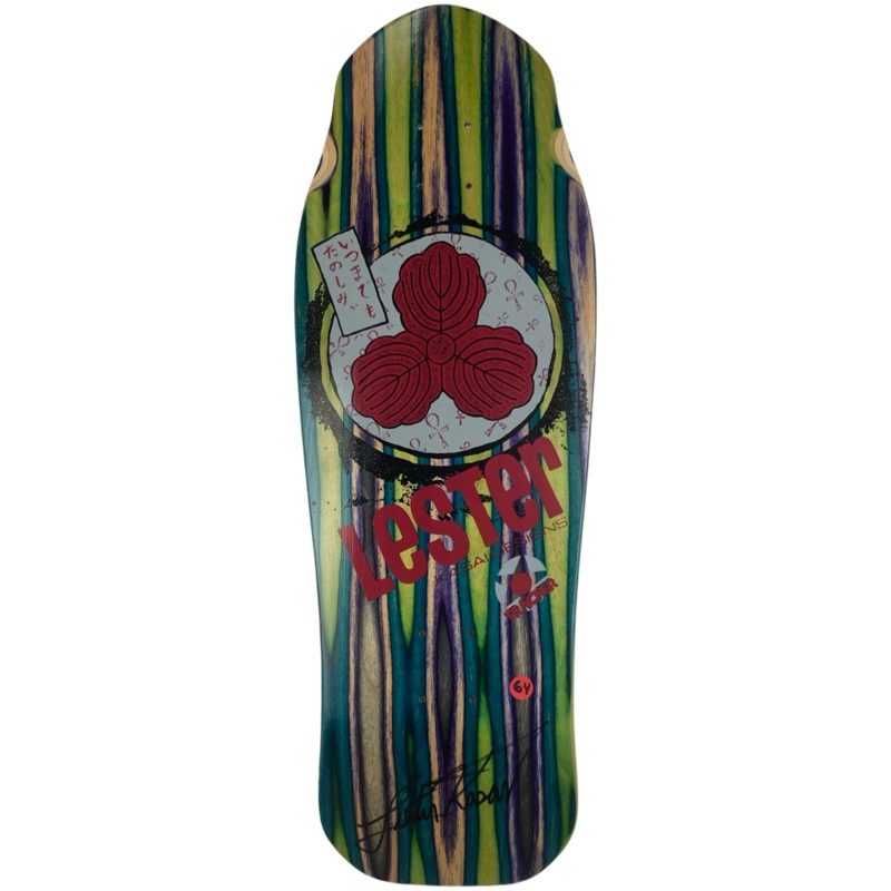 Tracker Lester Kasai Signed Oak Leaf Swirl -#64 Limited Deck – 10 3/8″ x 30.5″