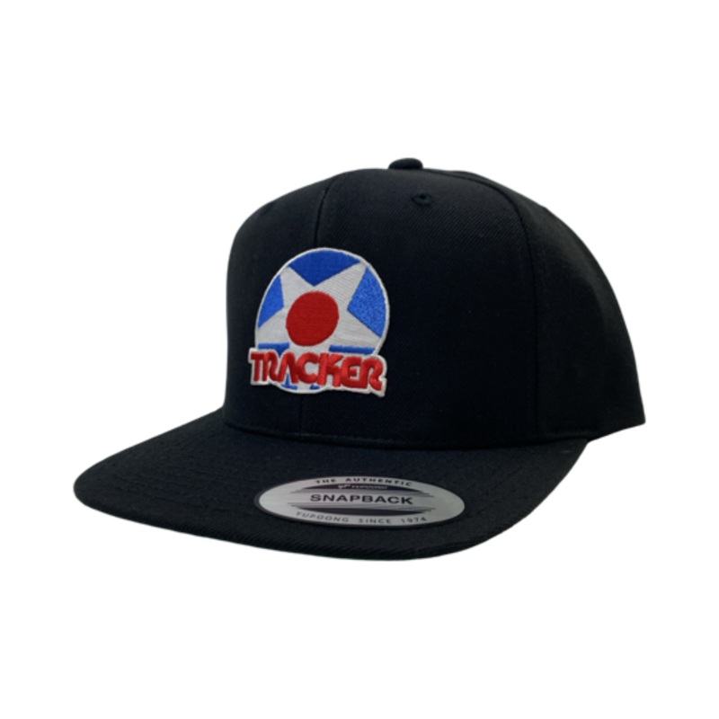 Tracker Star Black Snapback Hat