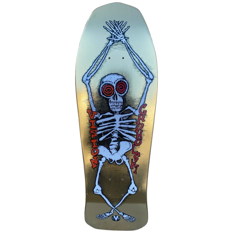 Vision Groholski Skeleton Limited Colorway – Gold Foil Deck – 10.25″x30″
