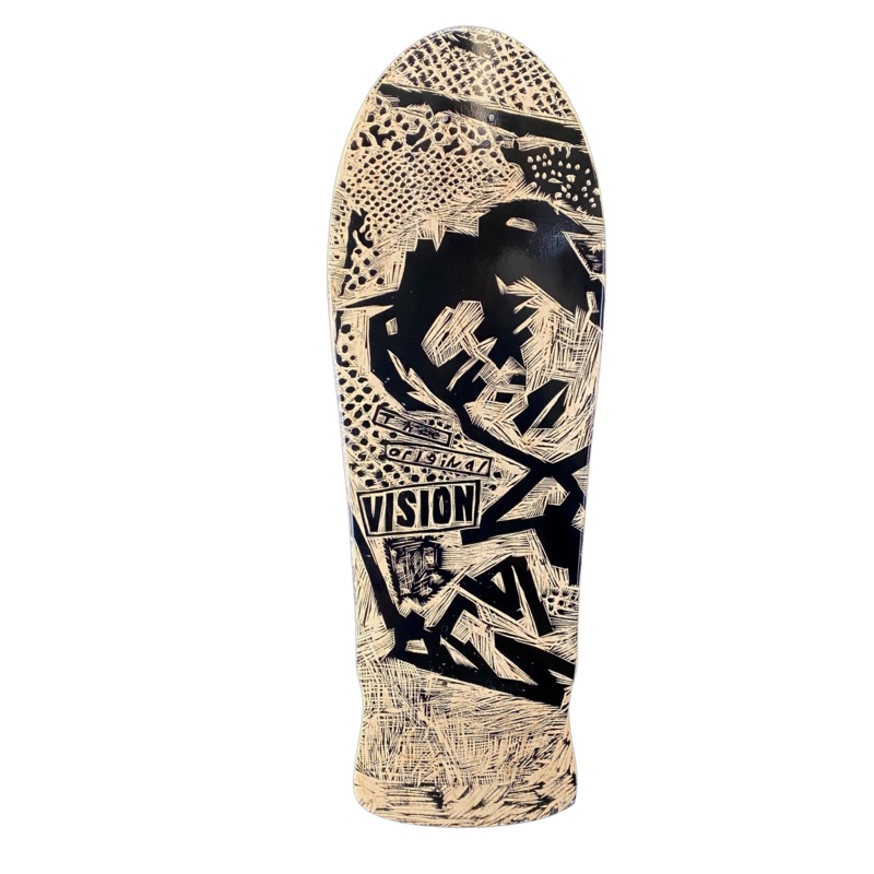 VISION ORIGINAL MG DECK-WOODCUT ART BY SEAN STARWARS- 10″x30″
