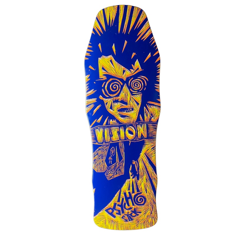 Vision Original Psycho Stick Deck-Woodcut Art by Sean Starwars – 10″x30″
